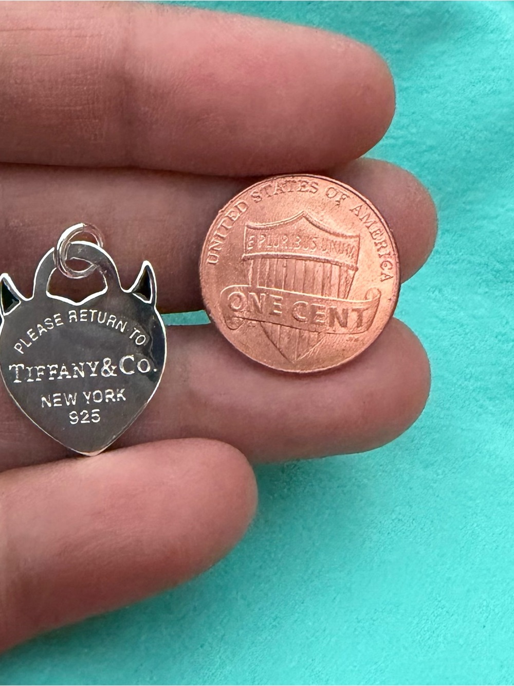 Tiffany & Co. 925 Silver Devil Heart Charm - Picture 4 of 4